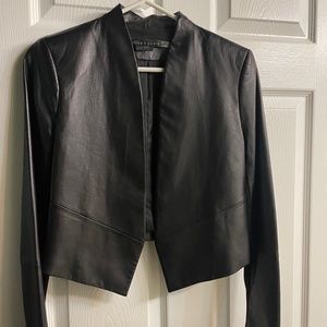 Alice and Olivia Black Leather Jacket